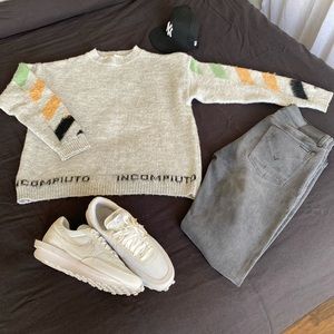 Off-White Diag Brushed Mohair Sweater (season 1)